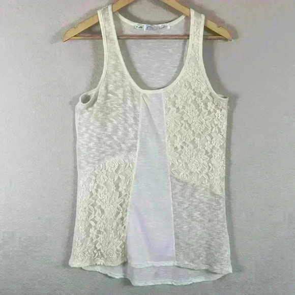 Vioblu Cream Knit Women’s tank top size medium - Picture 1 of 8